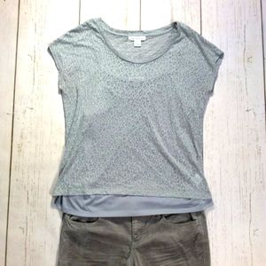 Liz Claiborne 2-pc Leopard Burnout Top & Tank